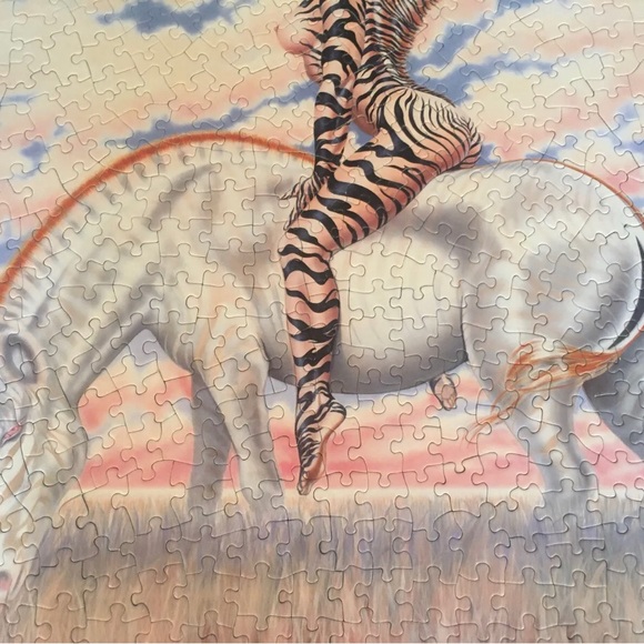 Zebra Lady Puzzle Olivia de Berardinis Fantasy Art - Picture 4 of 12